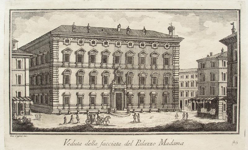 stampa antica palazzo madama cassini stampa palazzo madama cassini