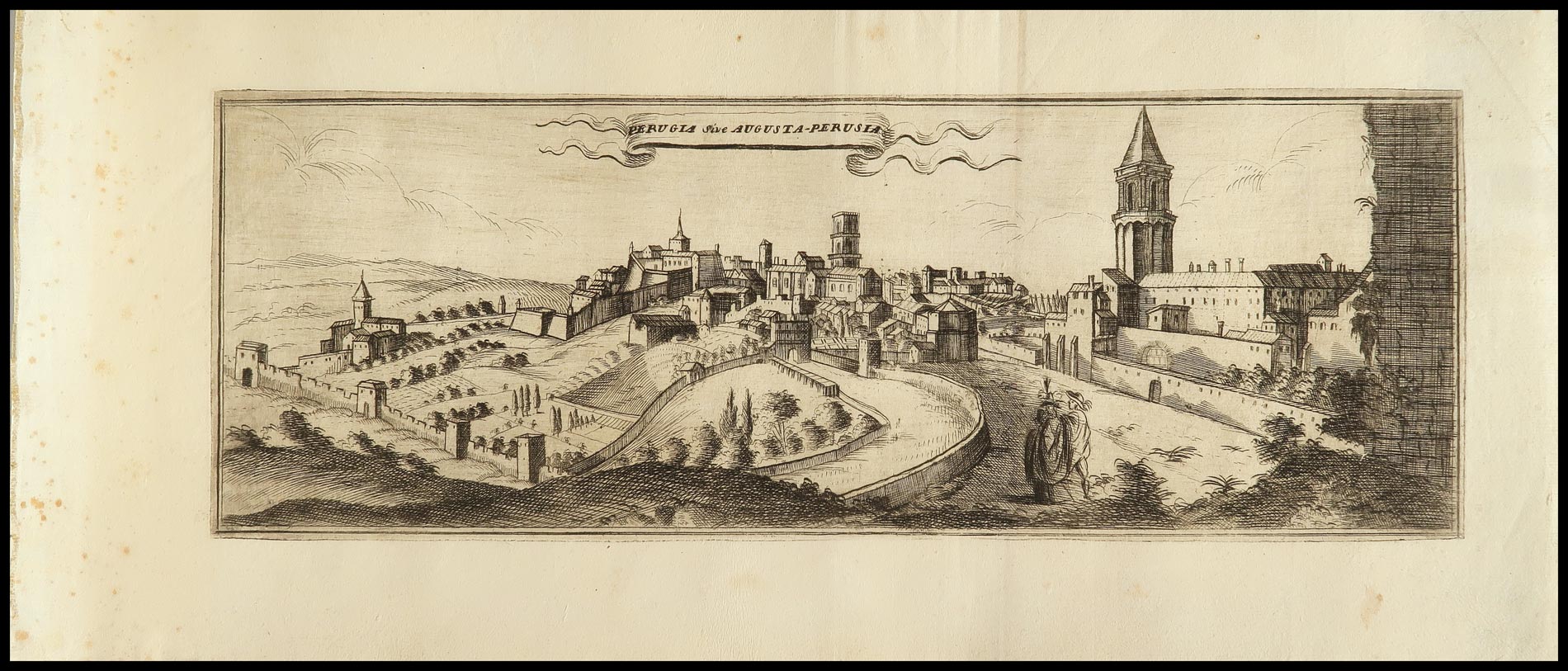 stampa antica perugia coronelli