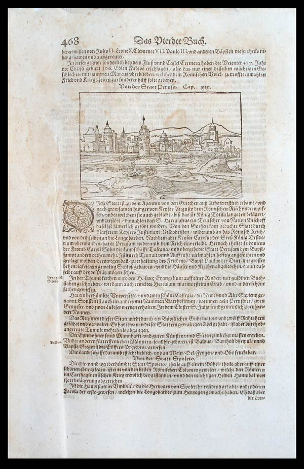 stampa antica perugia cosmographia stampa perugia cosmographia