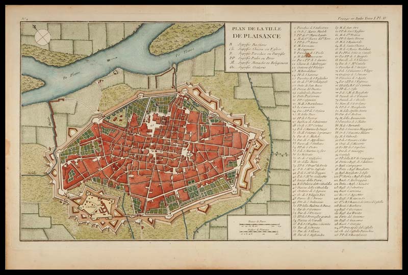 stampa antica piacenza delalande
