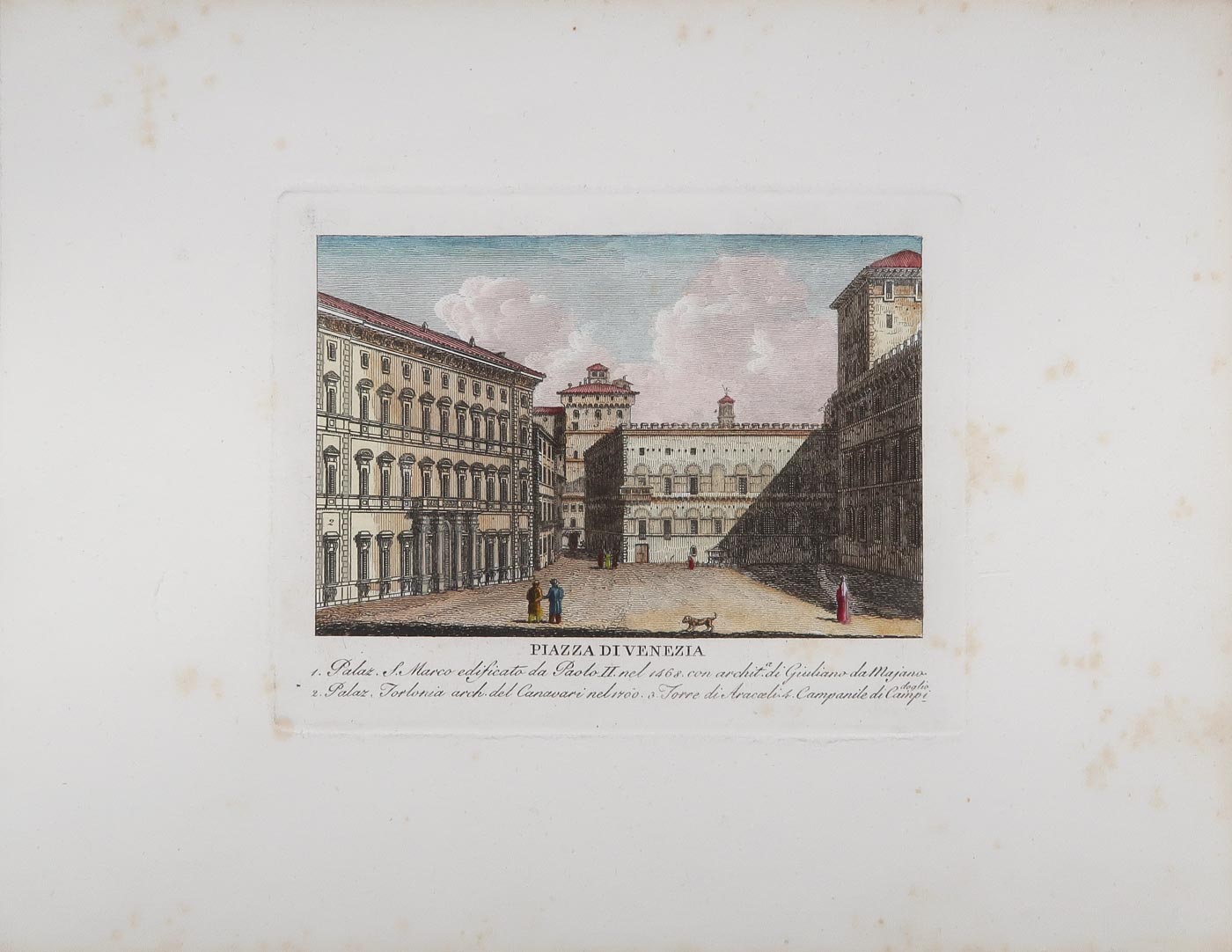 stampa antica piazza venezia