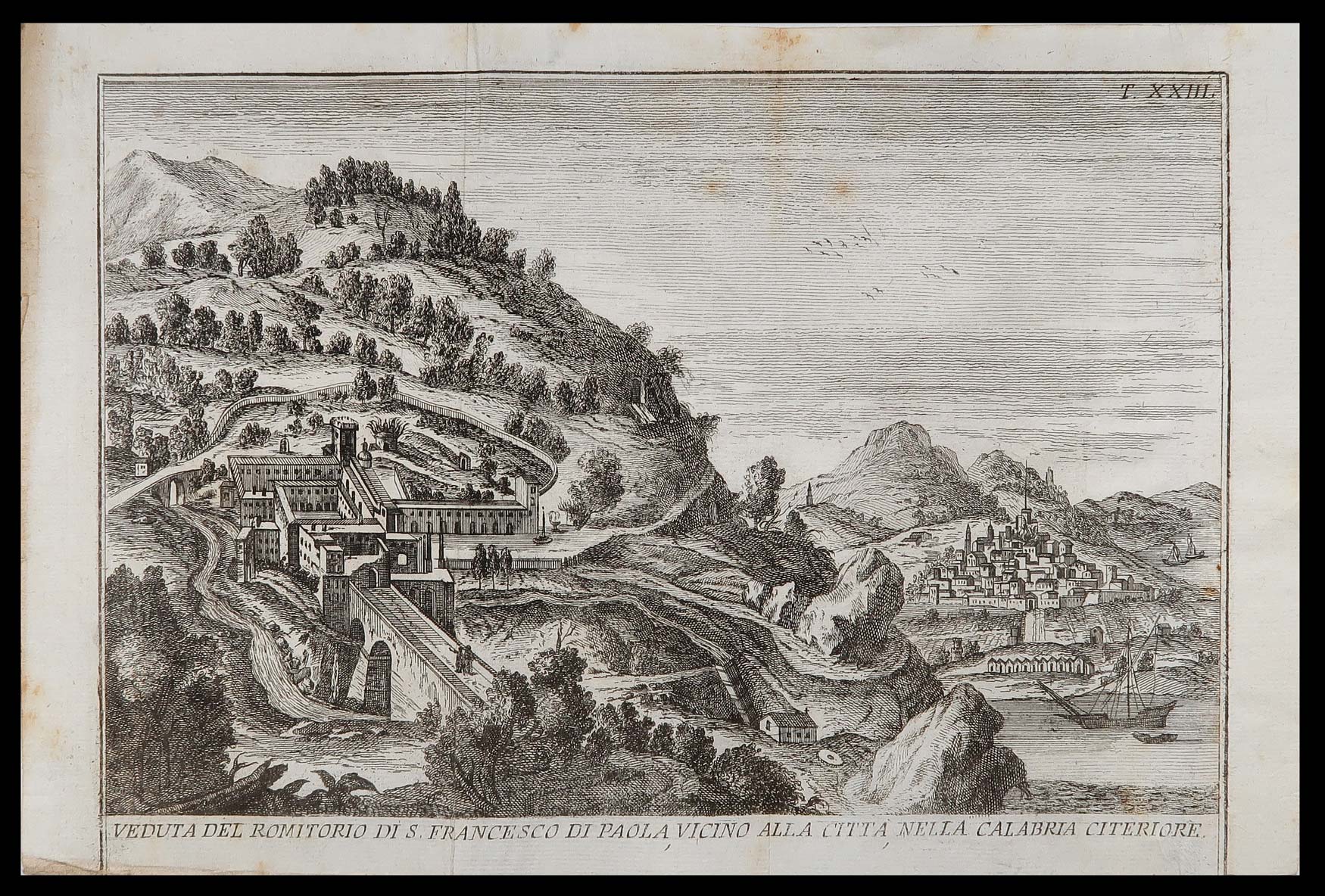 stampa antica romitorio francesco paola albrizzi