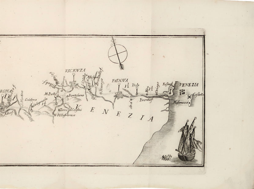 carta geografica viaggio milano venezia