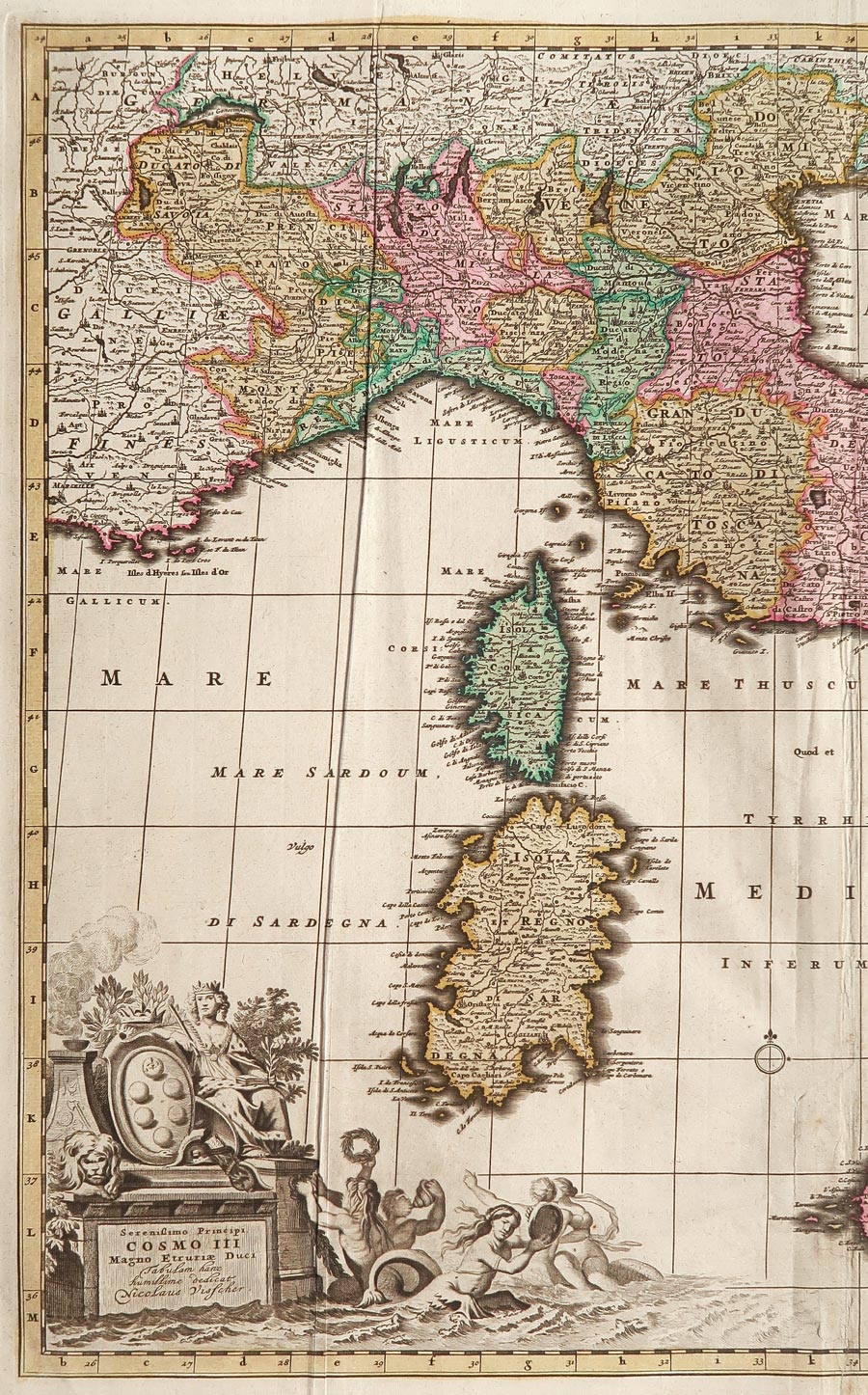 totius italiae tabula visscher