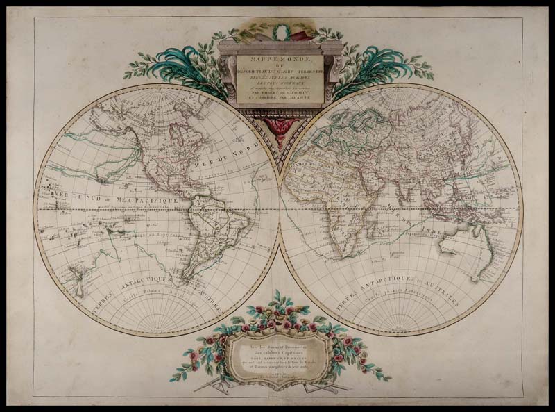 mappamondo antico societe calcographique zatta