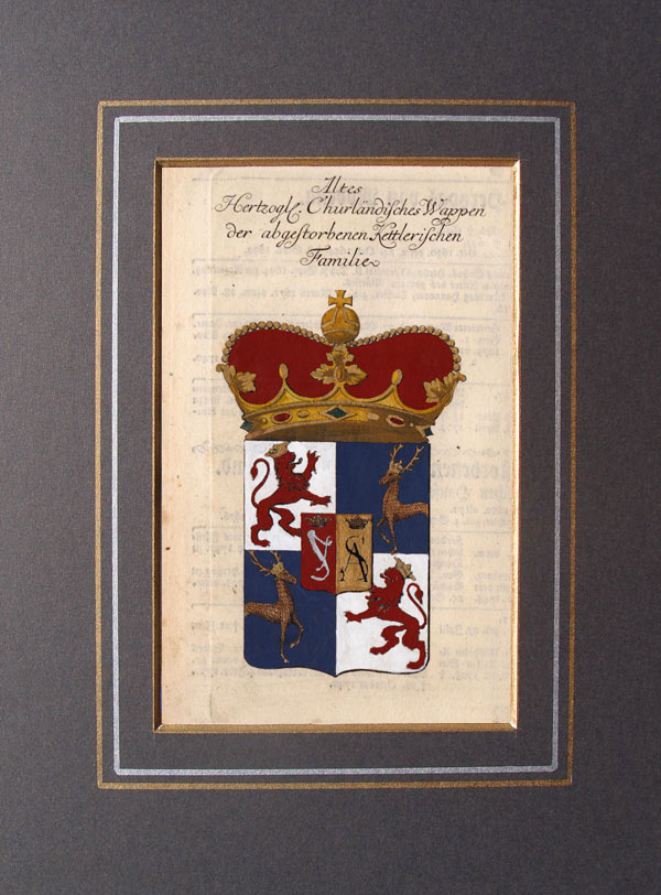 stampa antica araldica kettler