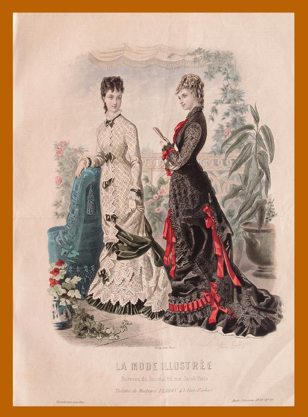 stampa antica moda luglio colori originali