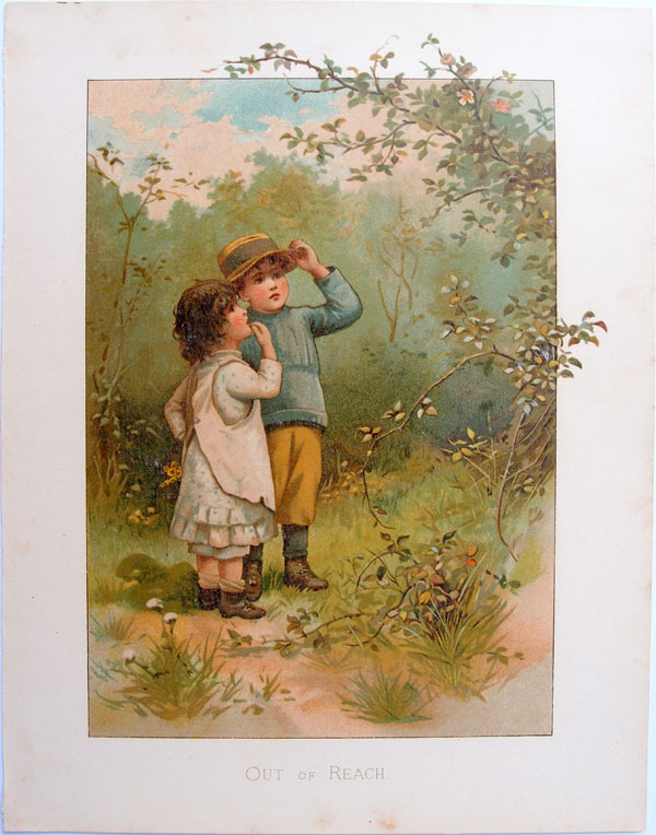 stampa antica bambini perplessi