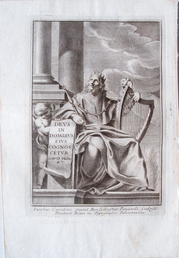 stampa antica re davide