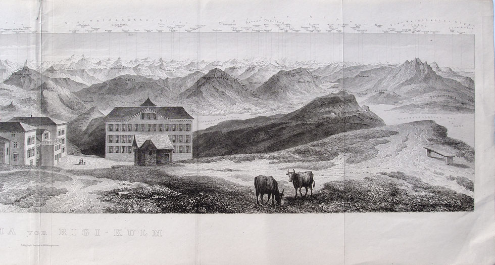 stampa antica montagna rigi stampa montagna rigi