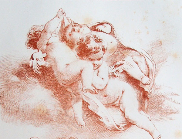 stampa antica angioletti boucher stampa antica boucher