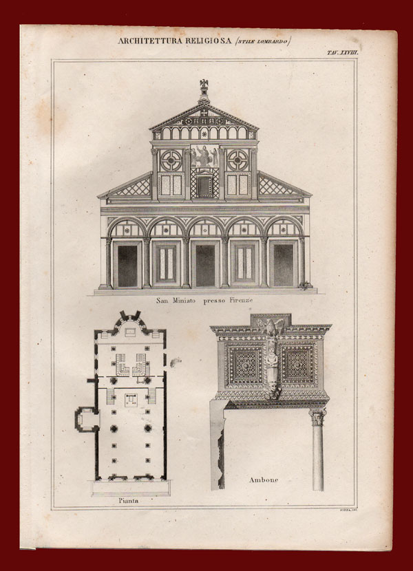 stampa antica architettura religiosa