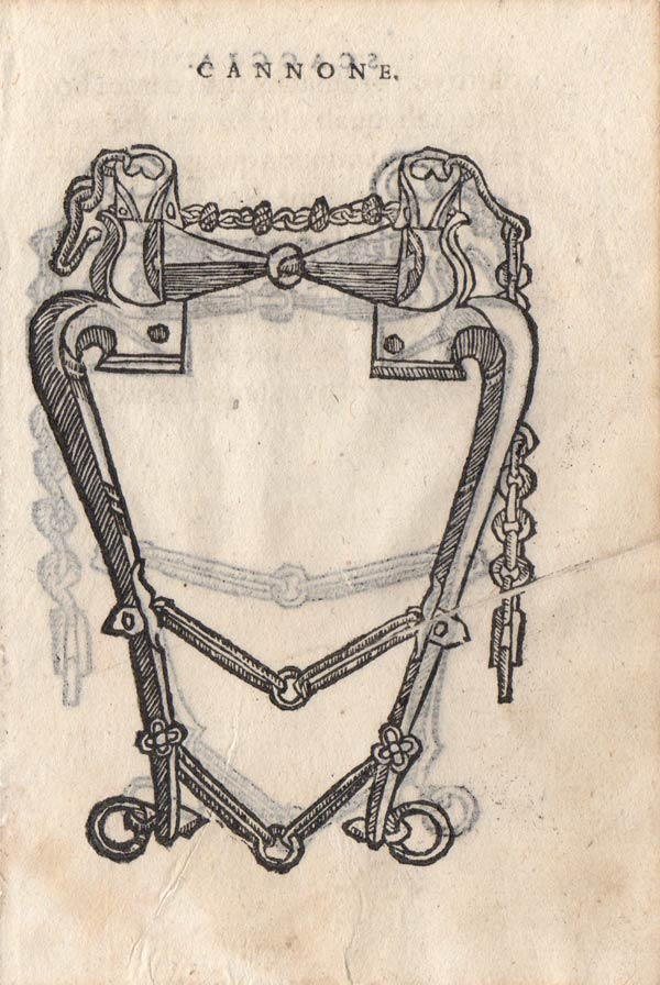 stampa antica morso cannone