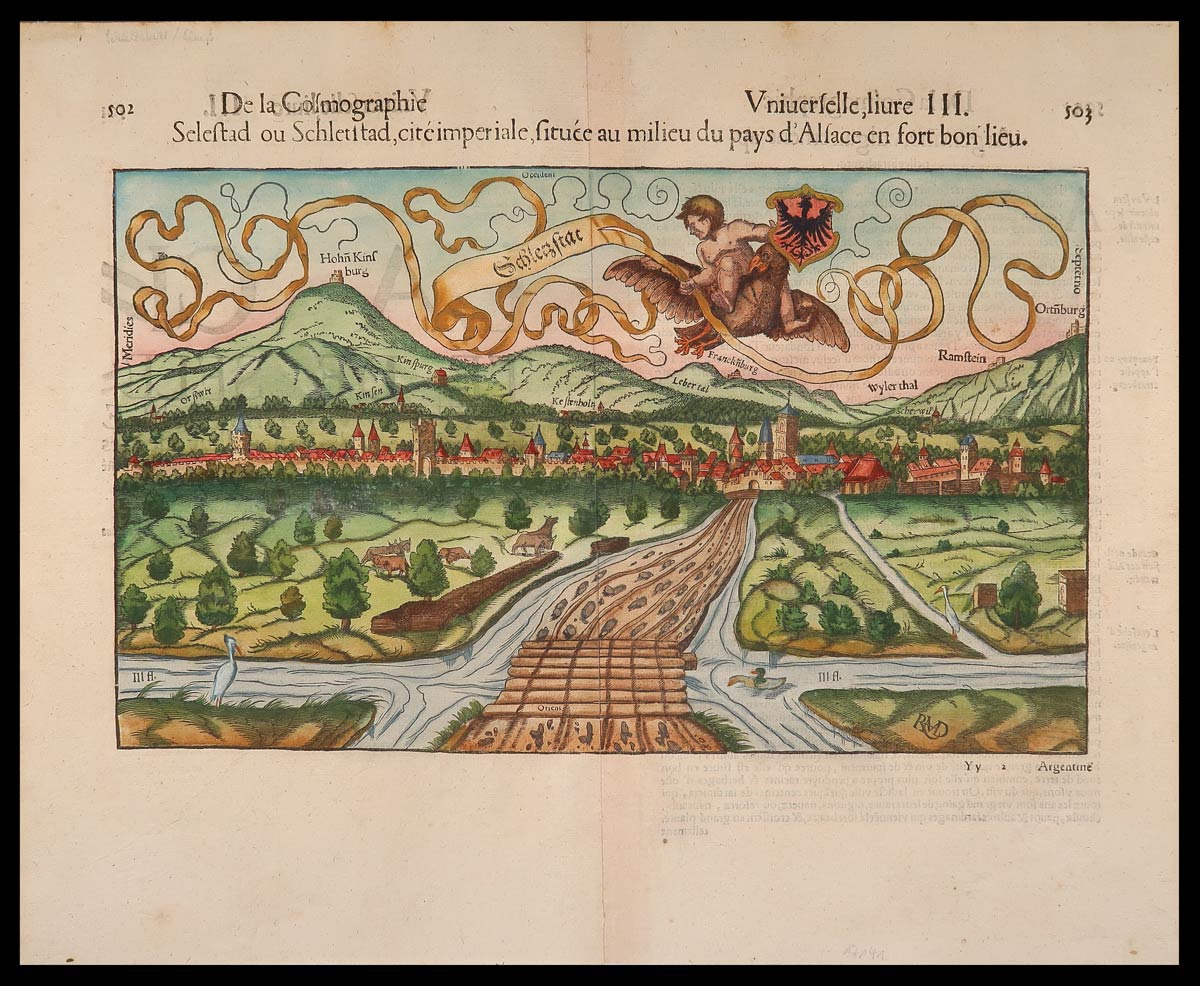 stampa antica  munster selestad