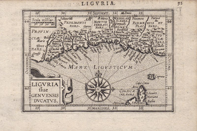 mappa liguria 1609 mappa liguria 1609