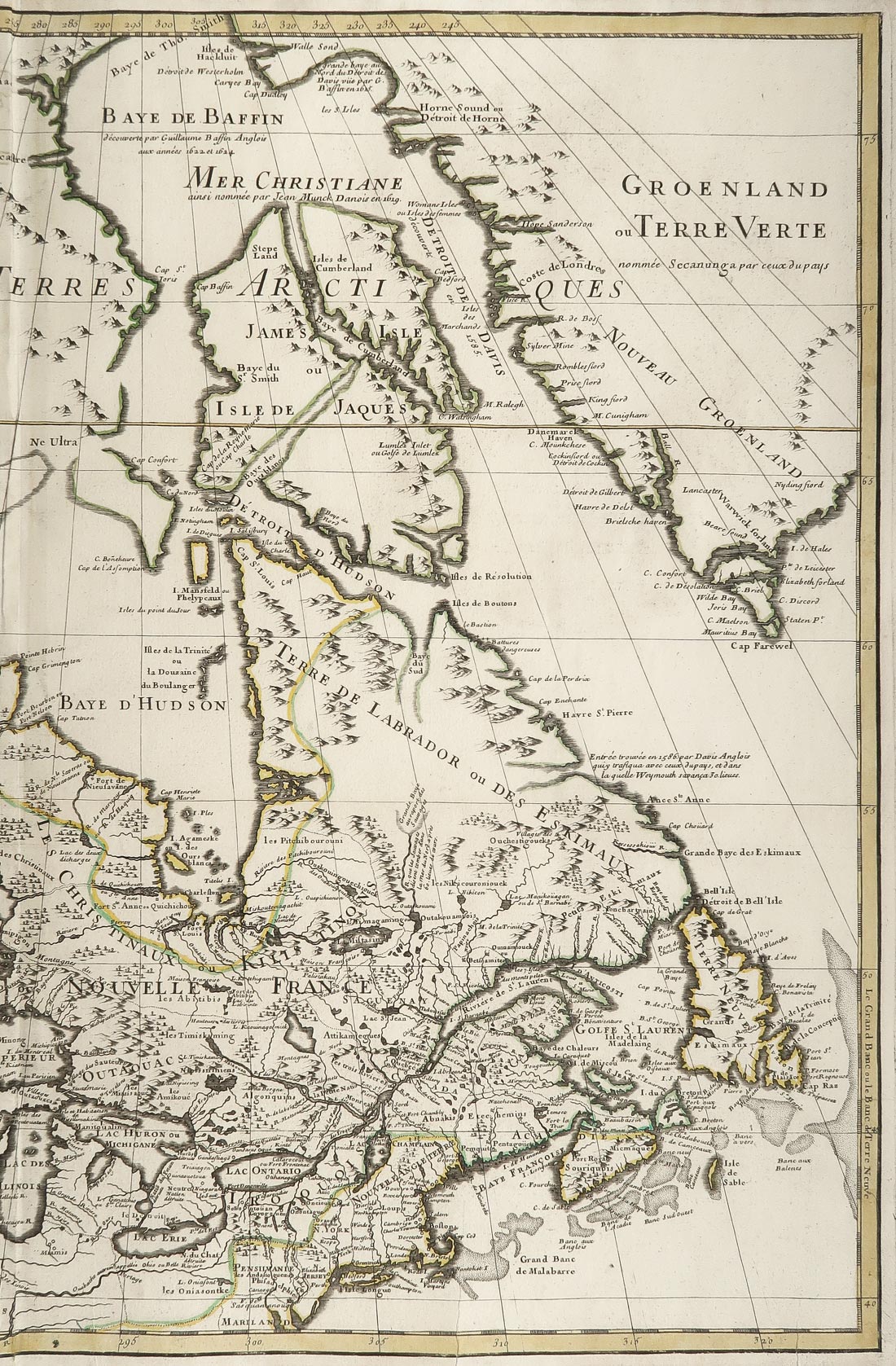carta geografica canada de l'isle bouache 1745 carta geografica canada de l'isle bouache