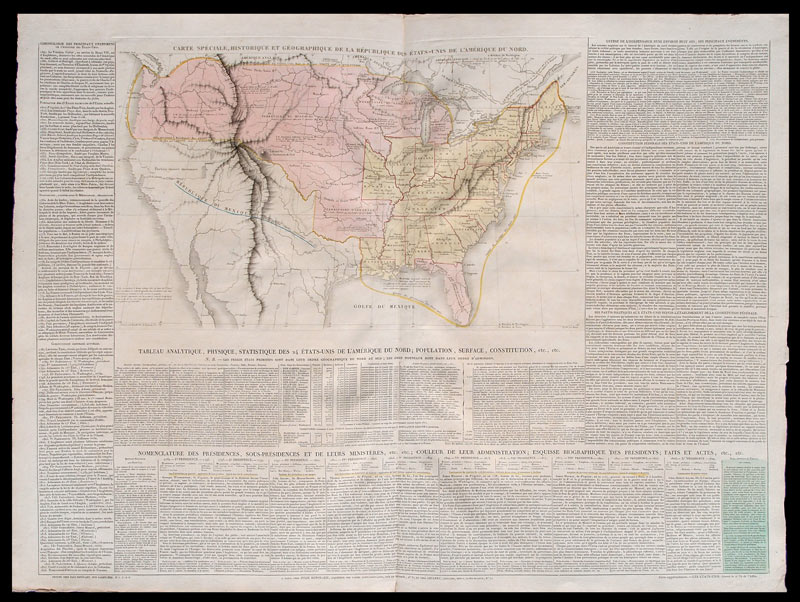 carta geografica antica stati uniti le sage