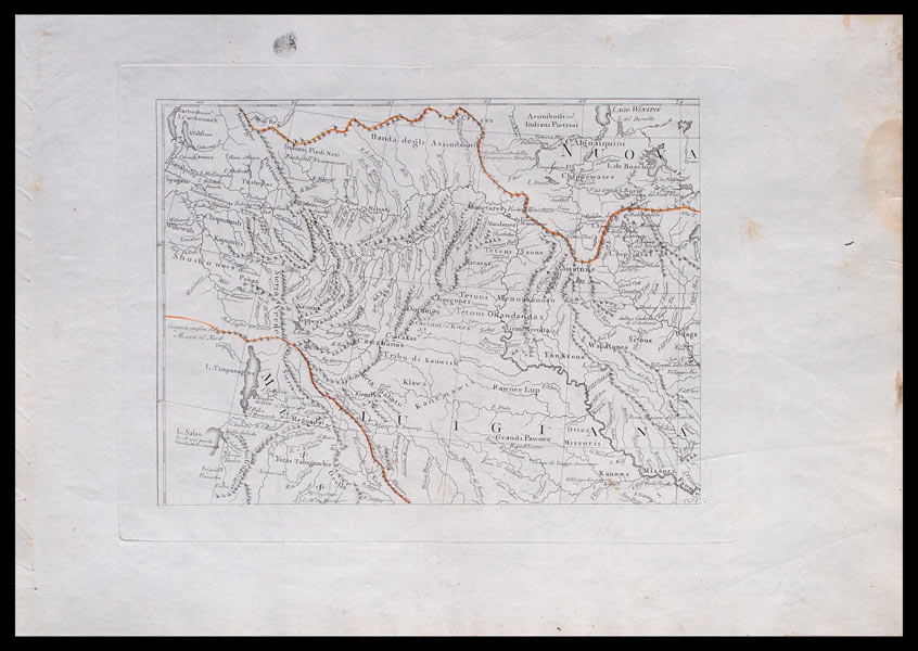 carta geografica antica luigiana
