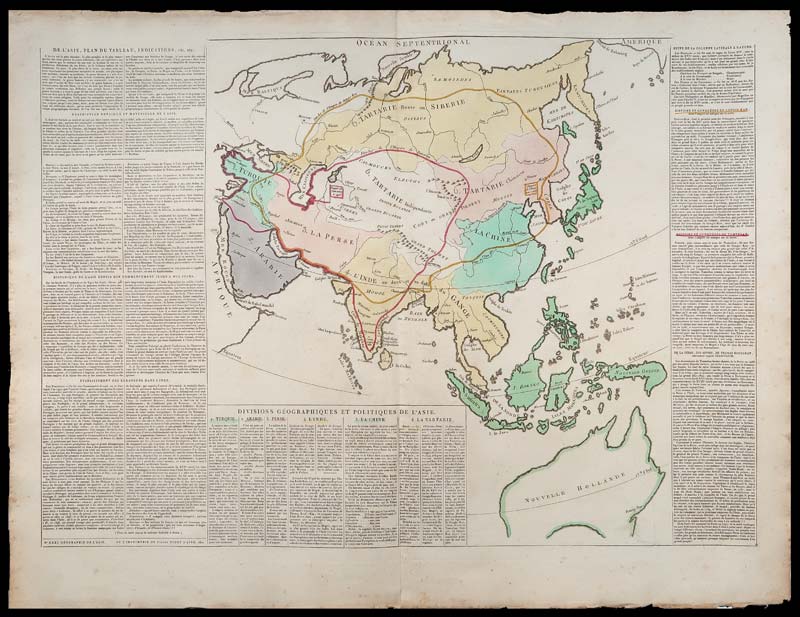 carta geografica asia le sage