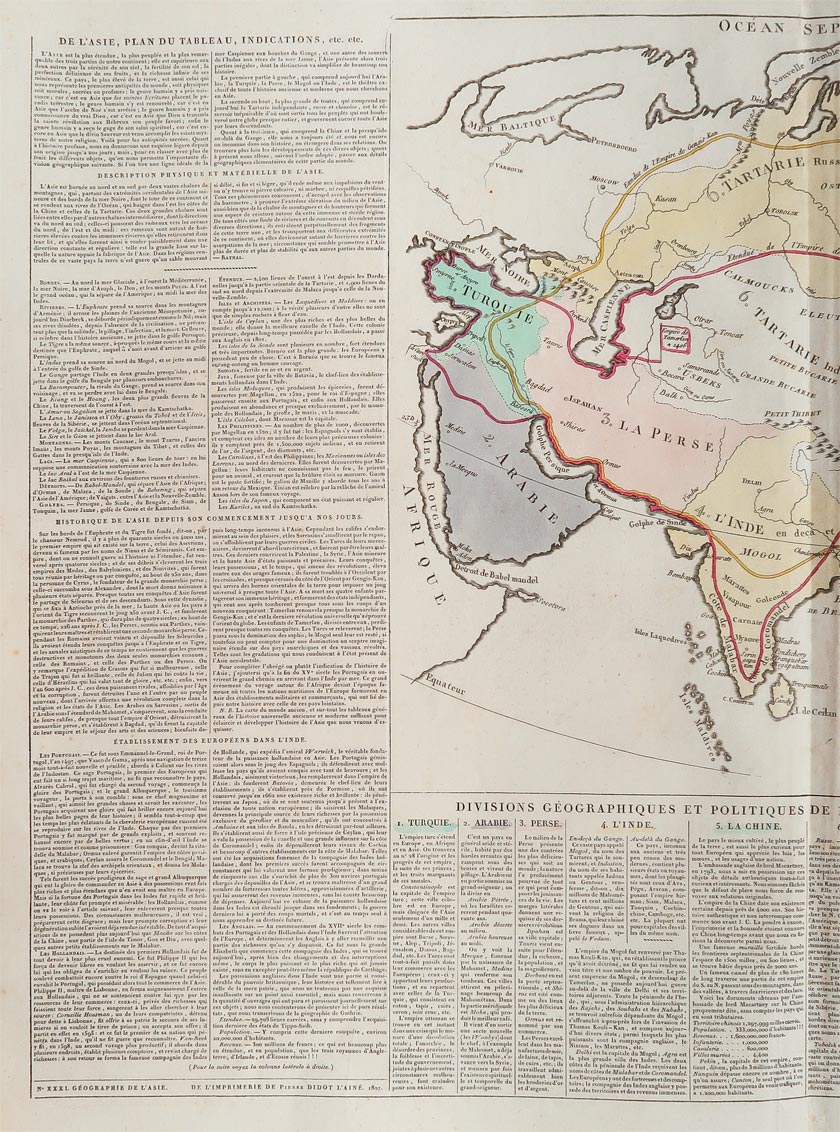 carta geografica asia le sage