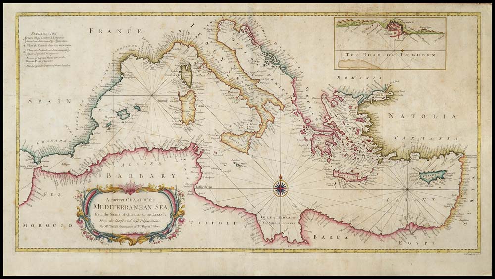carta geografica mediterraneo tindal