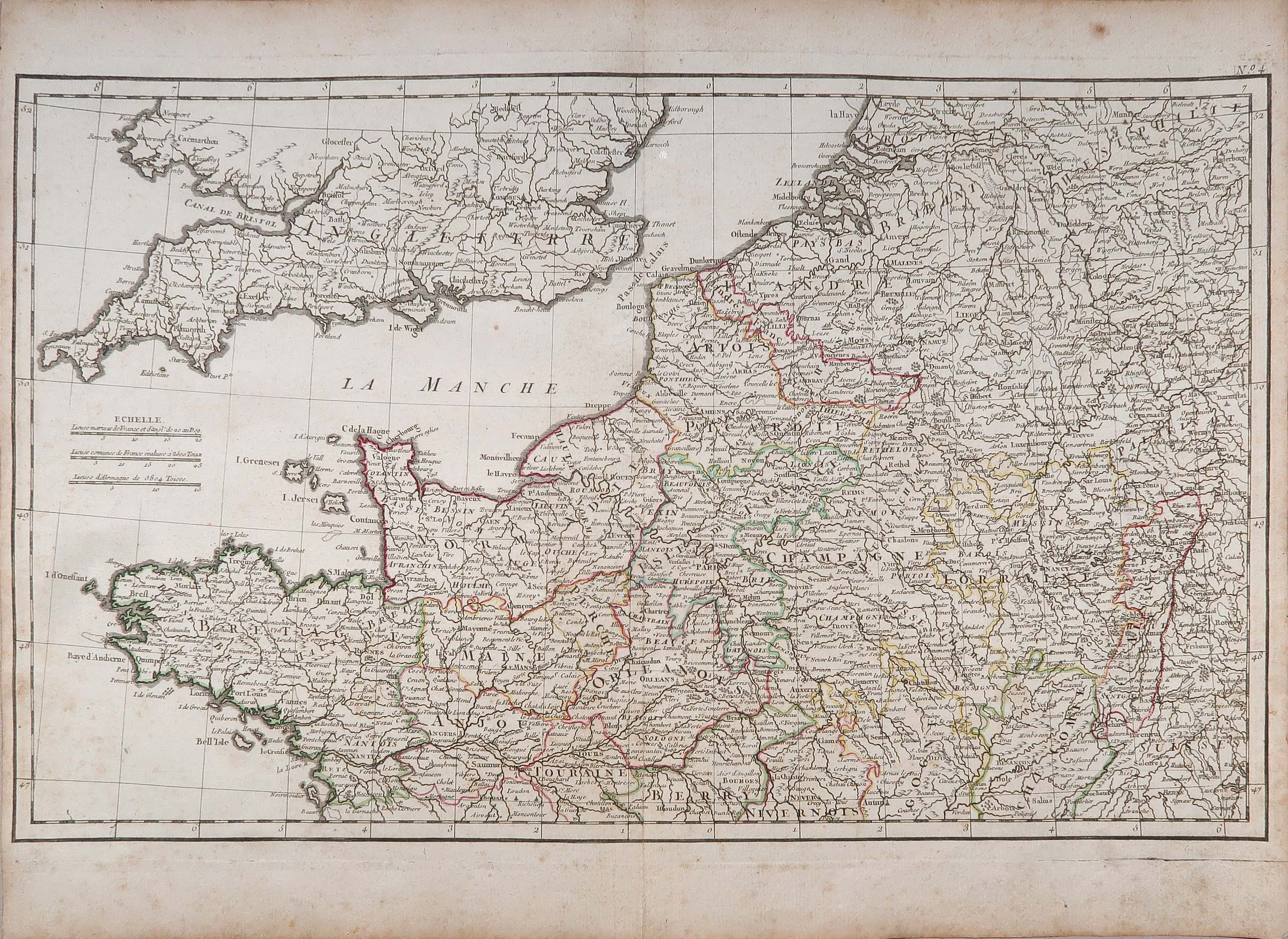 carta geografica francia settentrionale rizzi zannoni