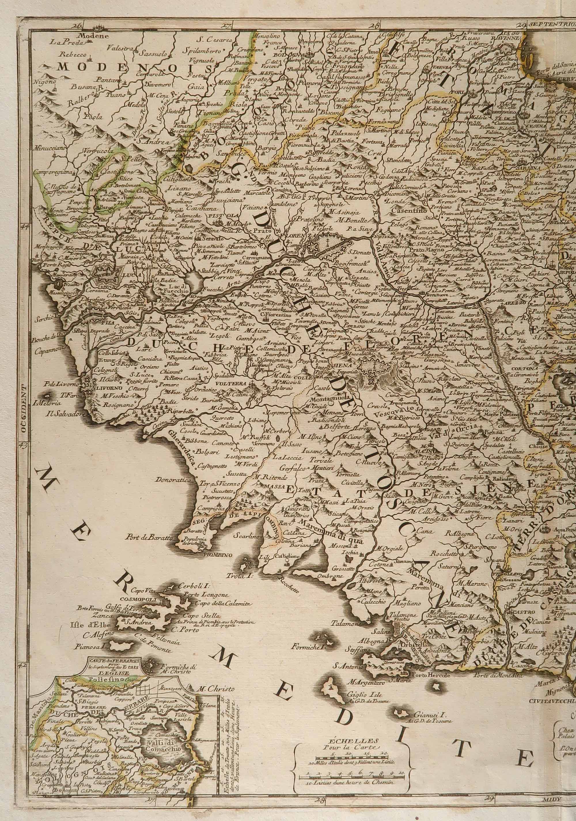 carta geografica antica etats eglise nolin carta geografica etats eglise nolin