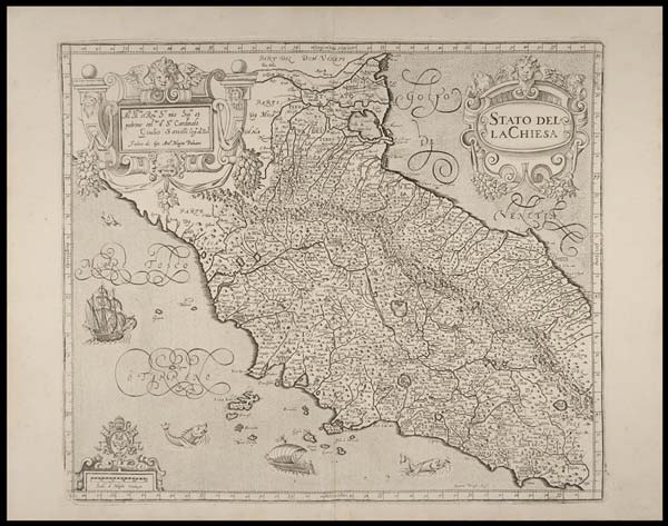 carta geografica antica stato chiesa magini