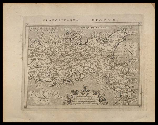 carta geografica antica neapolitanum regnum porro