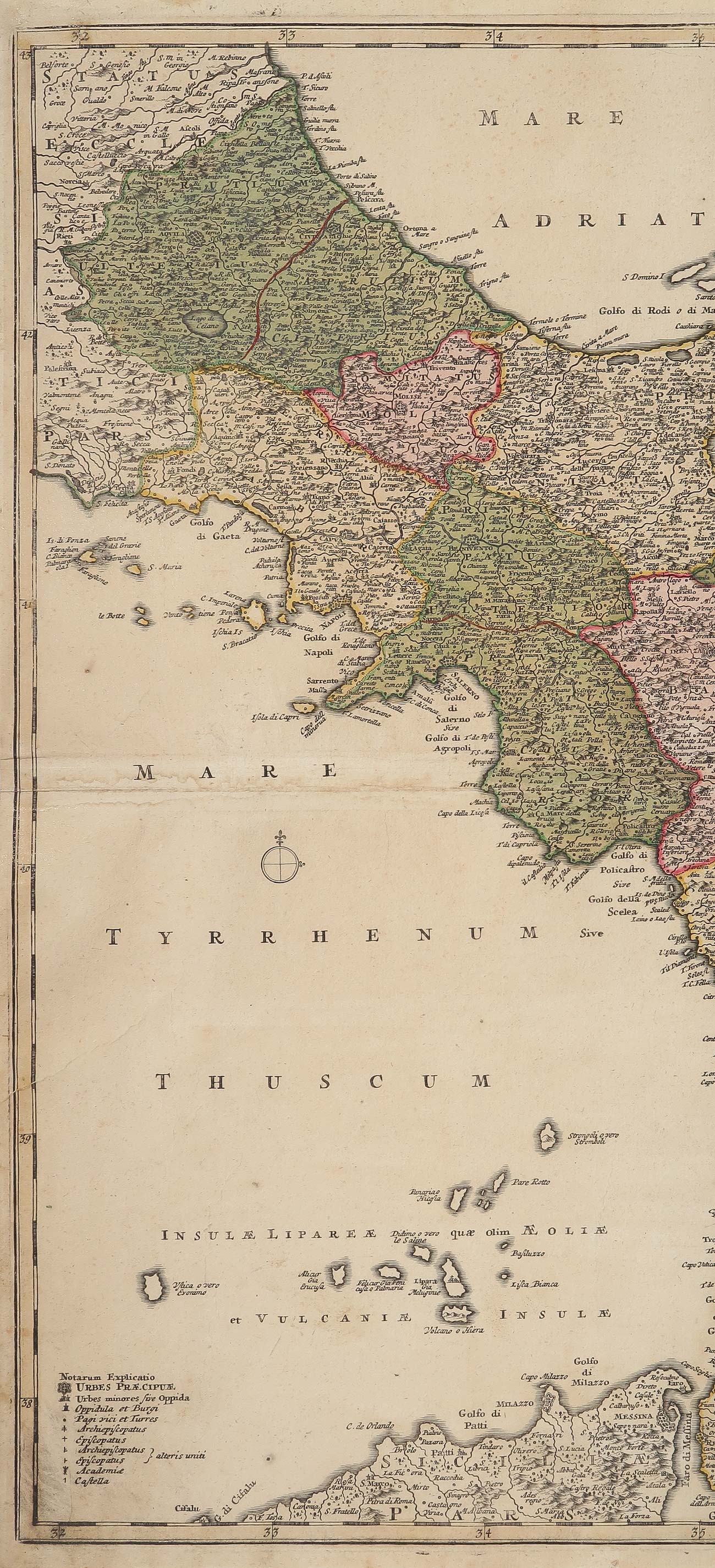 carta geografica totius regni neapolis homann carta geografica totius regni neapolis
