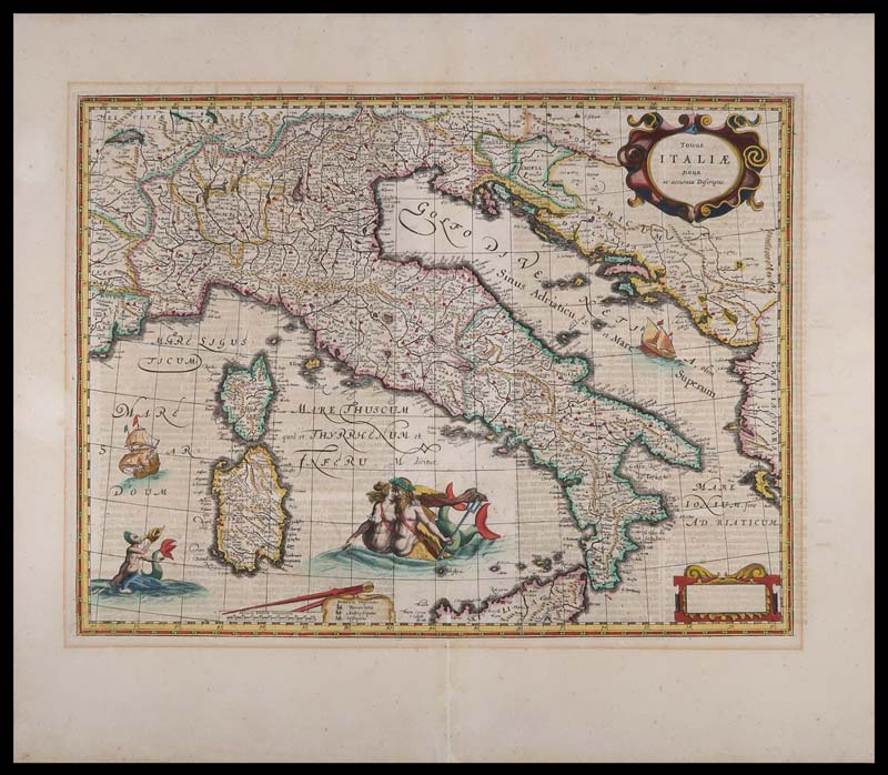 carta geografica totius italiae janssonius