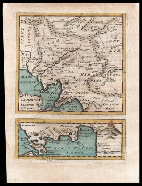 carta geografica antica campania samnium descriptio