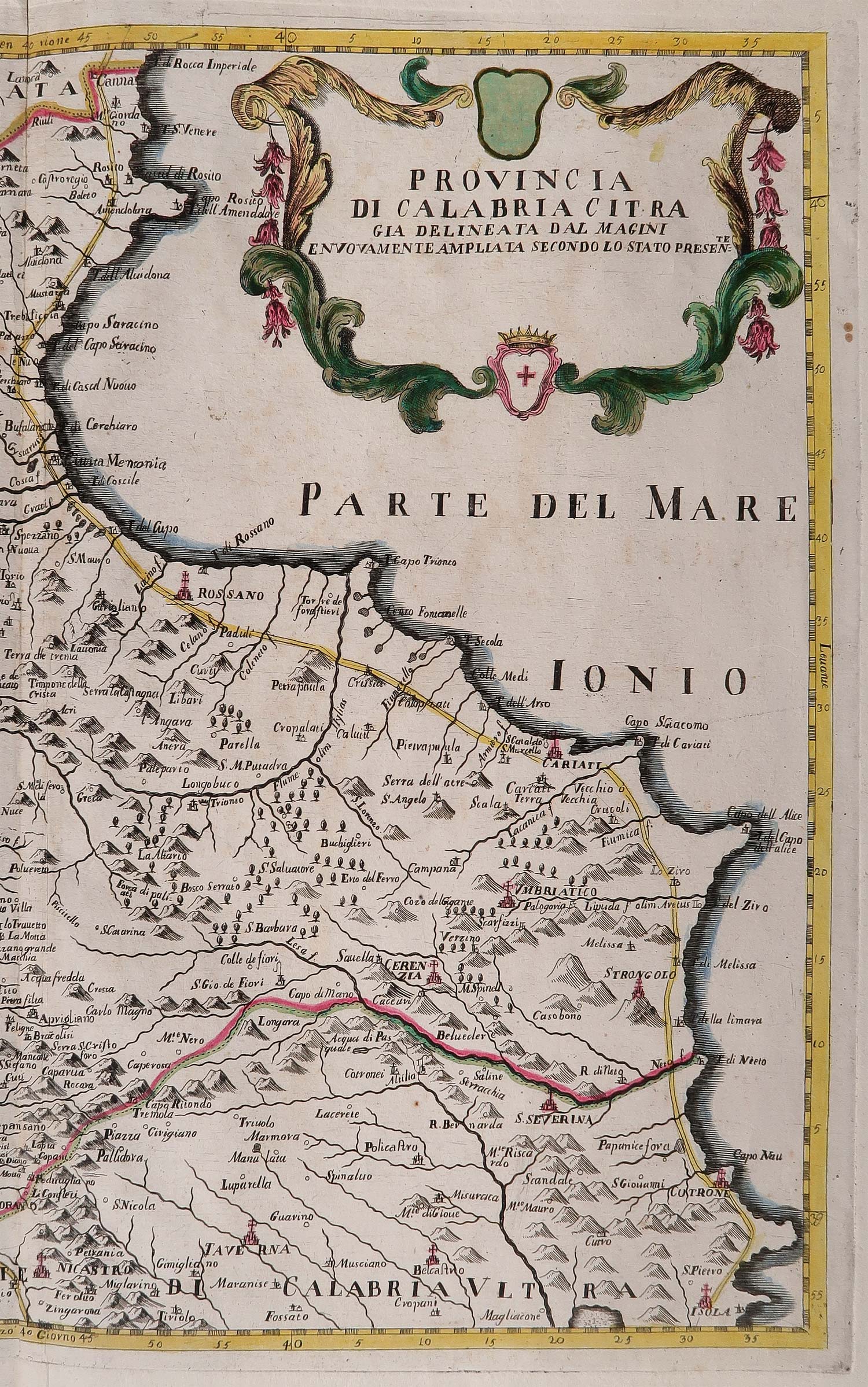 carta geografica calabria citra petrini carta geografica calabria citra