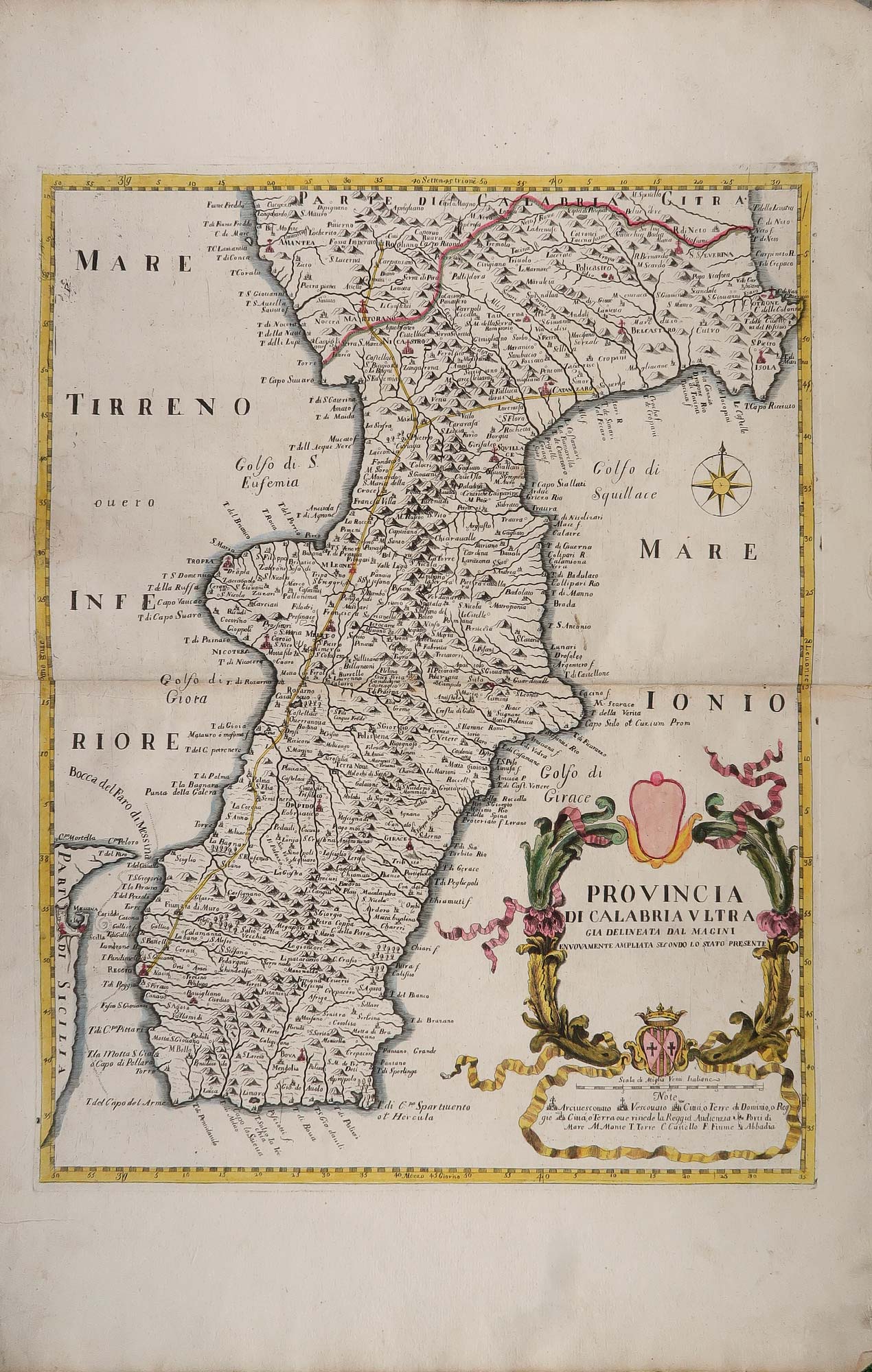carta geografica calabria ultra petrini carta geografica calabria ultra