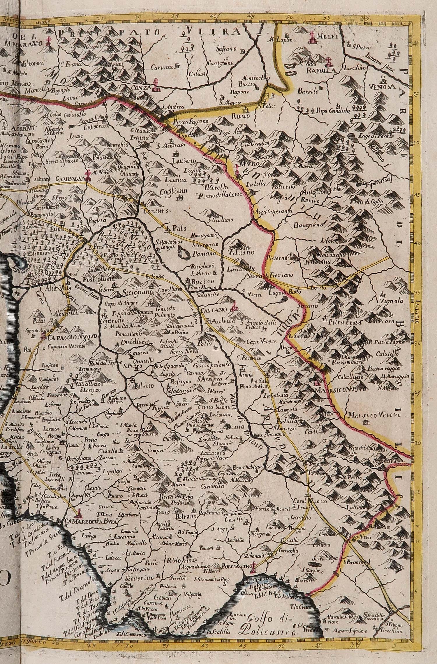 carta geografica principato citra petrini carta geografica principato citra