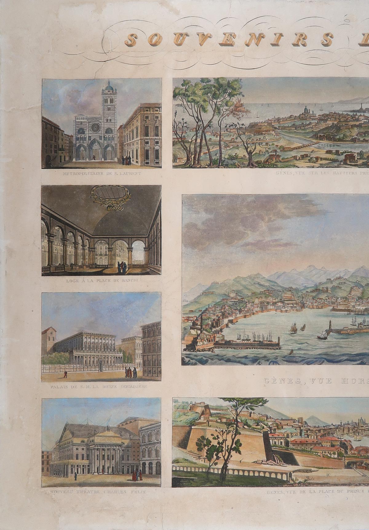 stampa antica souvenirs genes bonatti stampa antica souvenirs genes