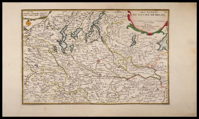 carta geografica estats duche milan de fer