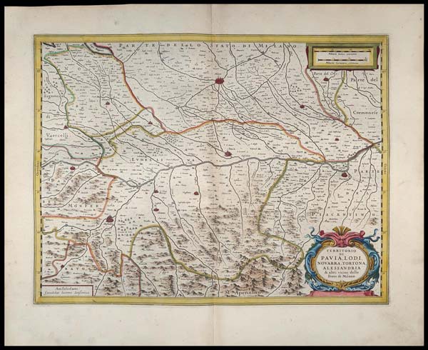 carta geografica territorio pavia lodi novara tortona jansson