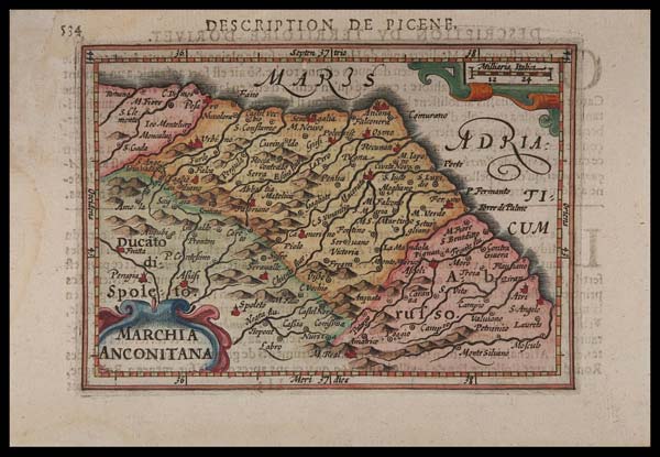 carta geografica antica marchia anconitana bertius