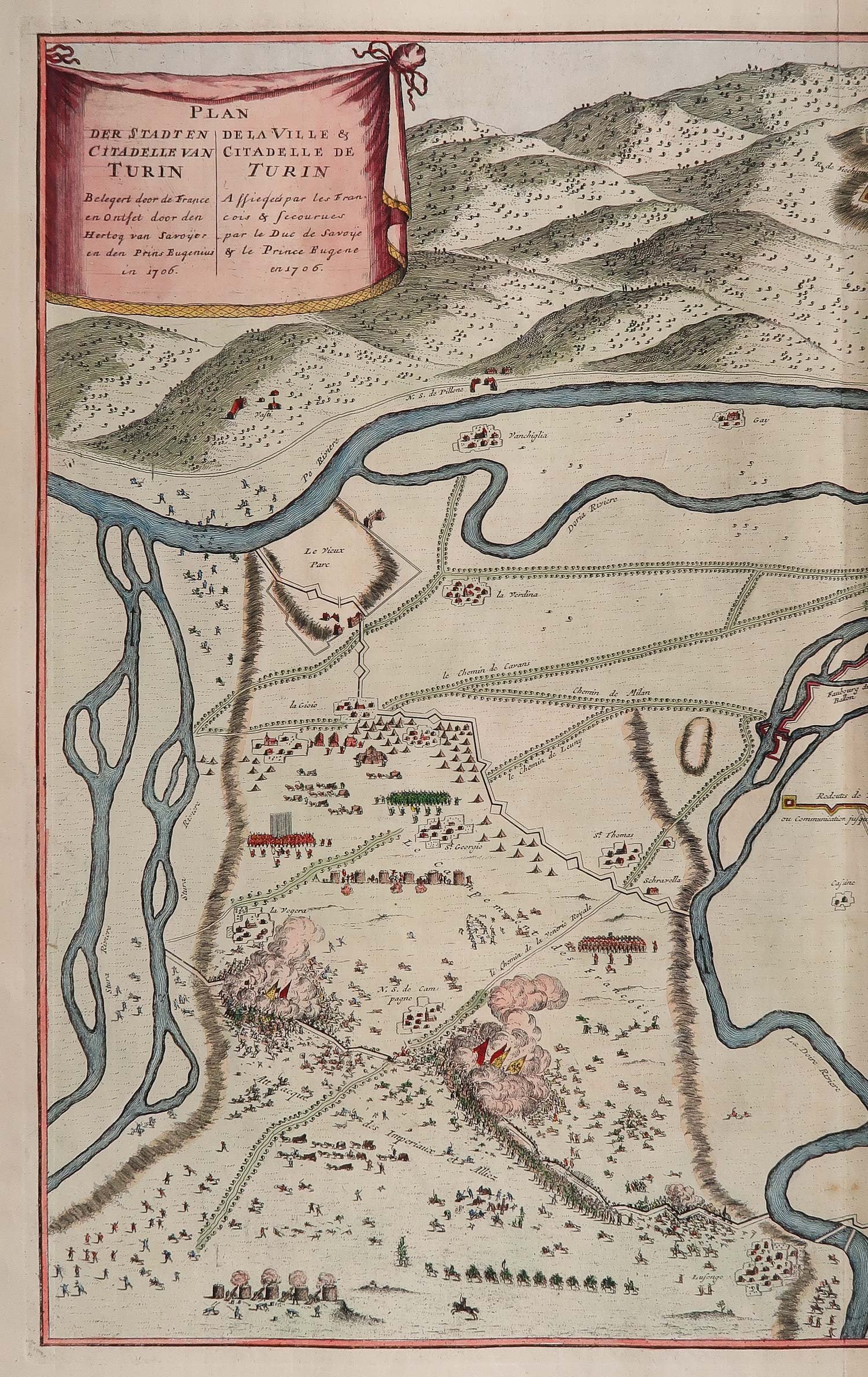 carta geografica plan ville citadelle turin 1706 carta geografica plan ville citadelle turin 1706