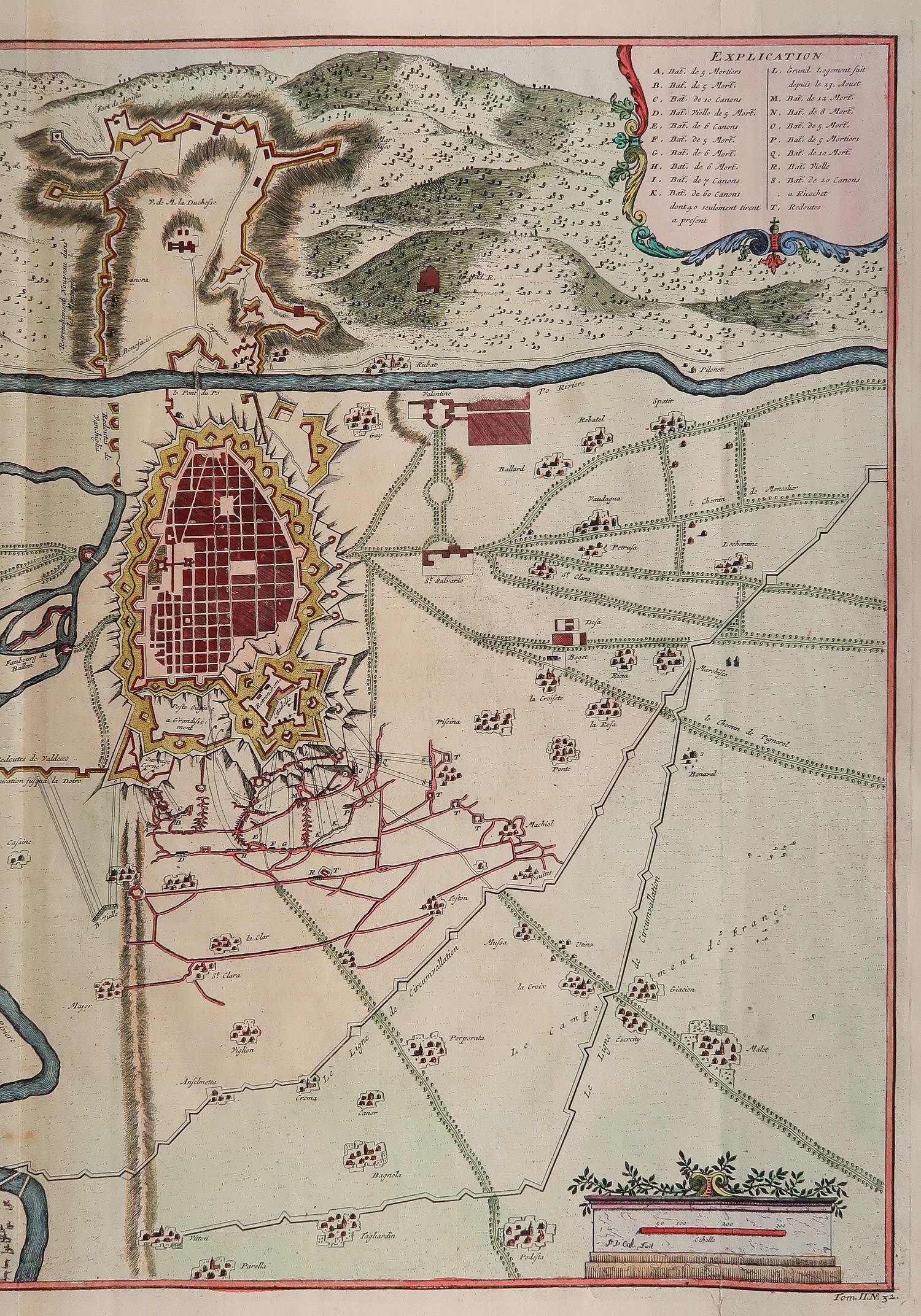 carta geografica plan ville citadelle turin 1706 carta geografica plan ville citadelle turin 1706