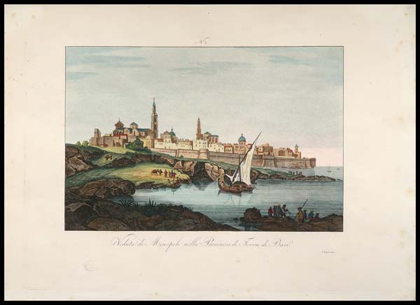 veduta di monopoli nella provincia di terra di bari