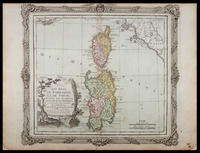 carta geografica antica sardegna corsica brion