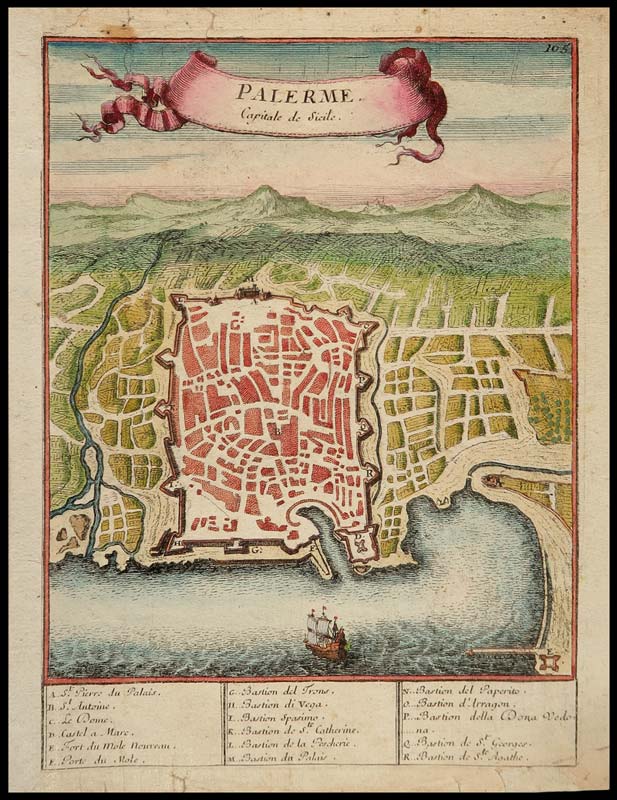 stampa antica palermo de fer
