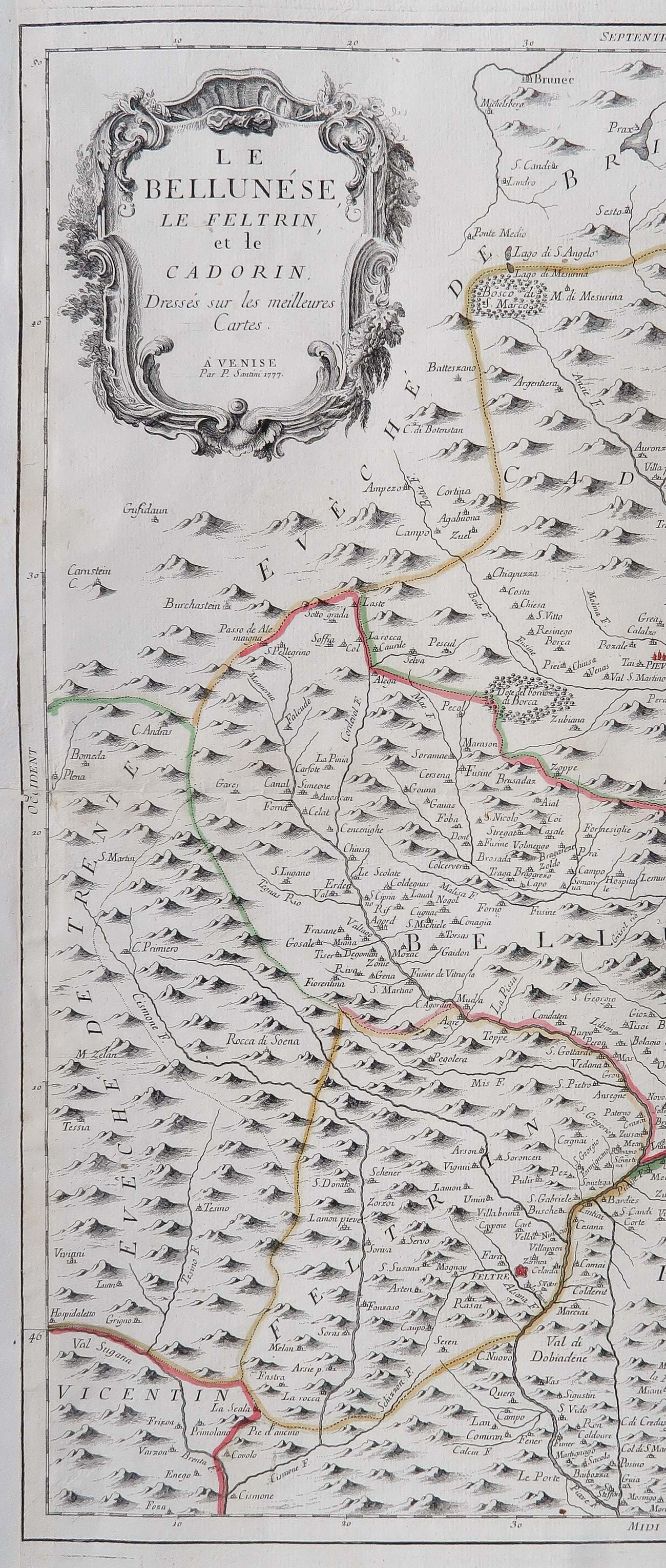 carta geografica antica bellunese santini carta geografica bellunese santini
