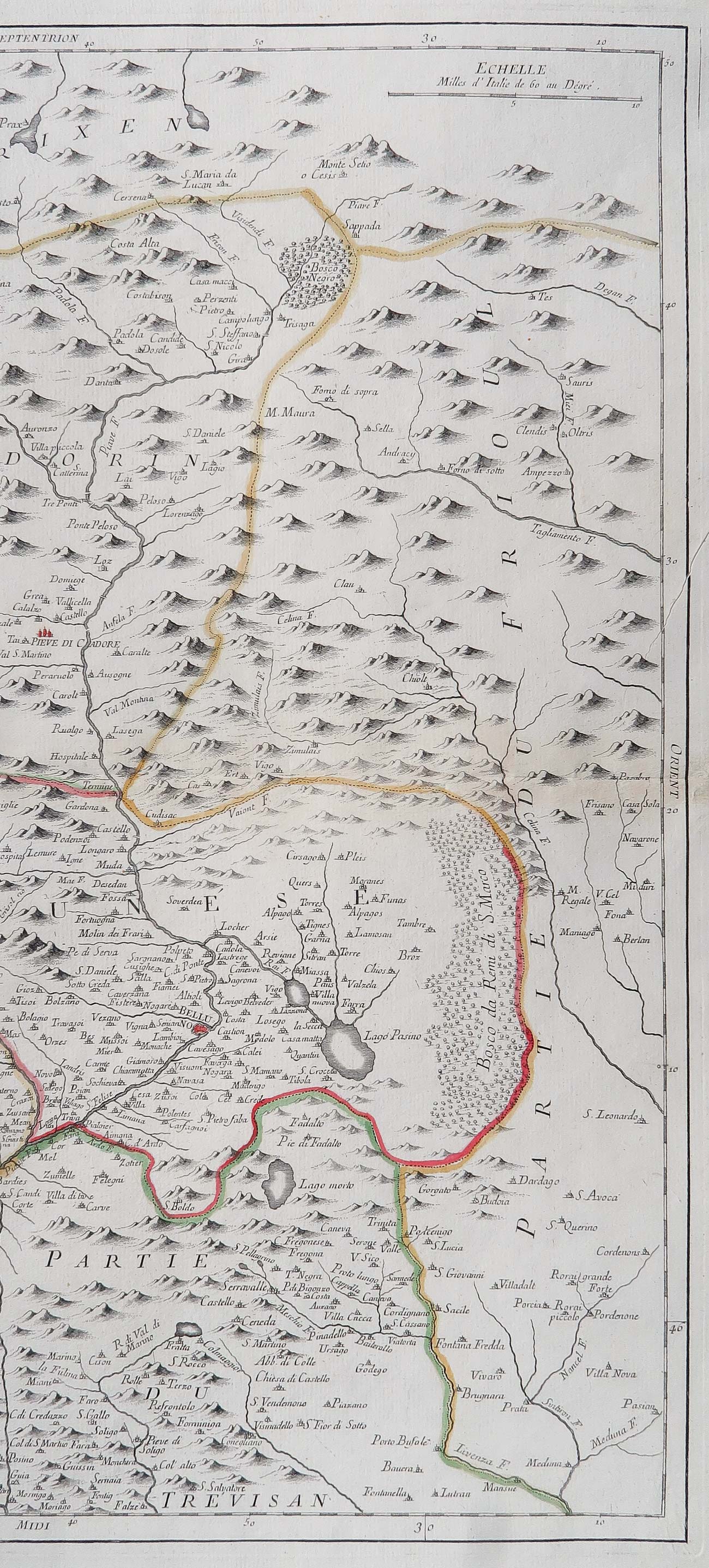 carta geografica antica bellunese santini carta geografica bellunese santini