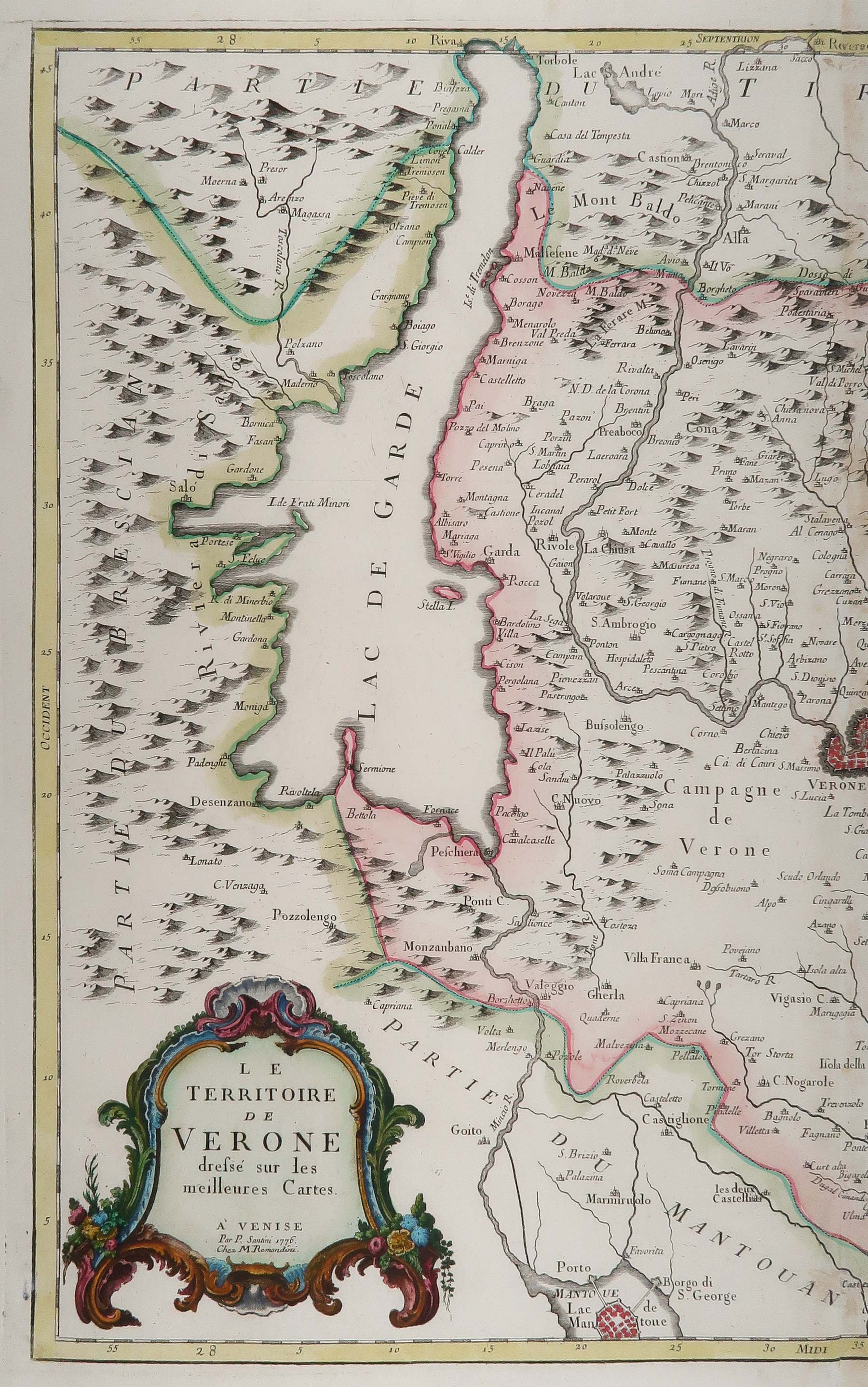 carta geografica veronese santini