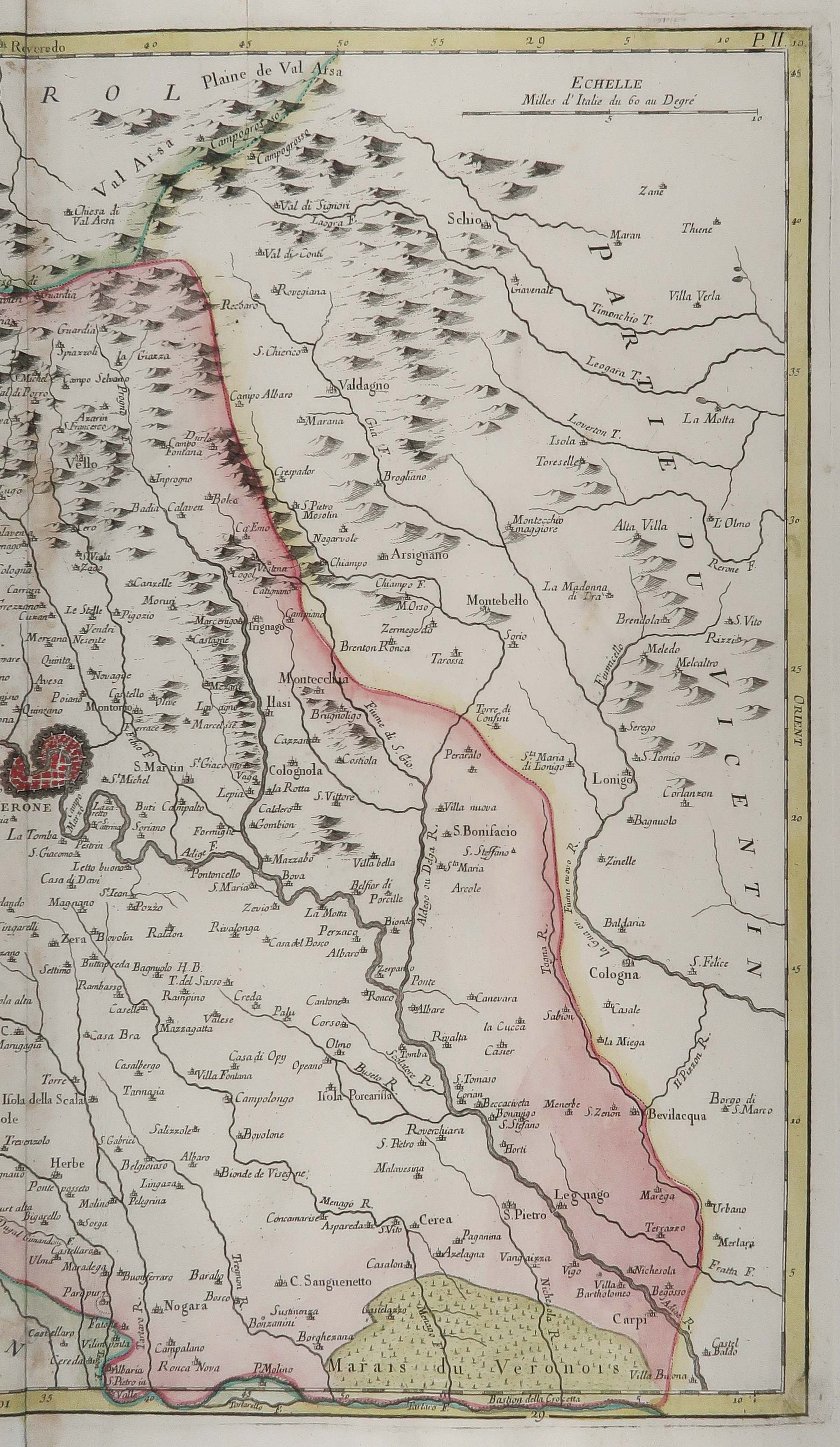 carta geografica veronese santini