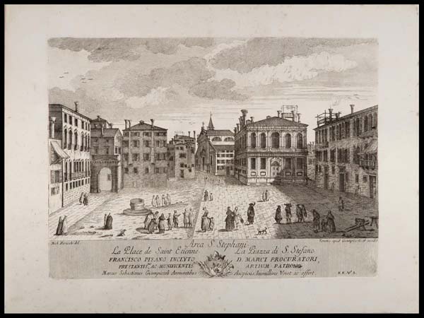 stampa antica piazza santo stefano venezia giampiccoli