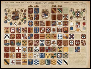 stampa araldica carte heraldique espagne